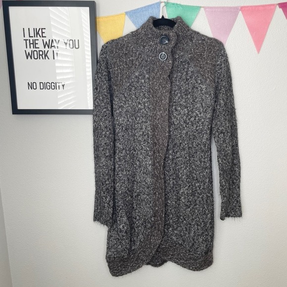 Prana Angelica Duster Sweater Cardigan Gray | S - Picture 2 of 6